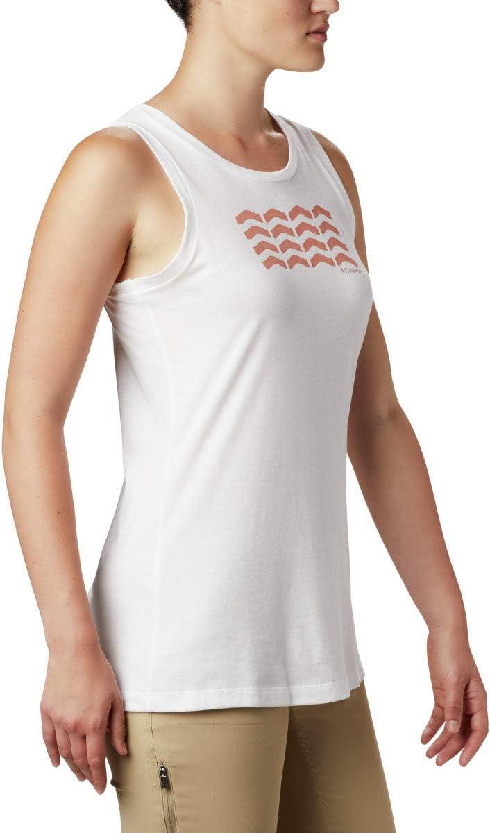 imageColumbia Womens Bluff Mesa TankCami ShirtWhite Heather Wavy Way