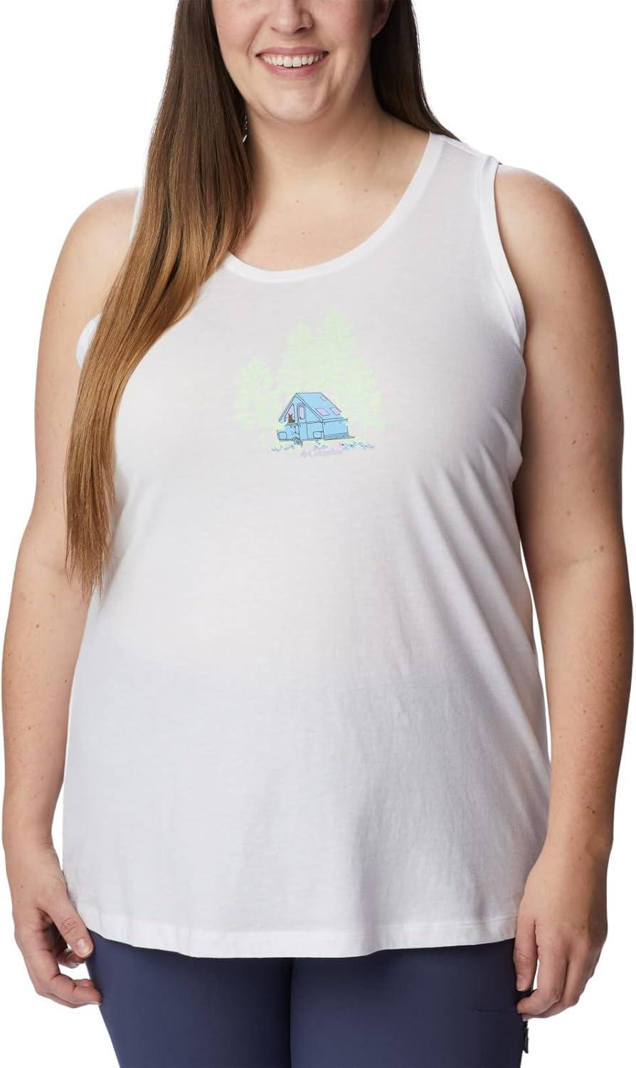 imageColumbia Womens Bluff Mesa TankCami ShirtWhiteBest Site Graphic