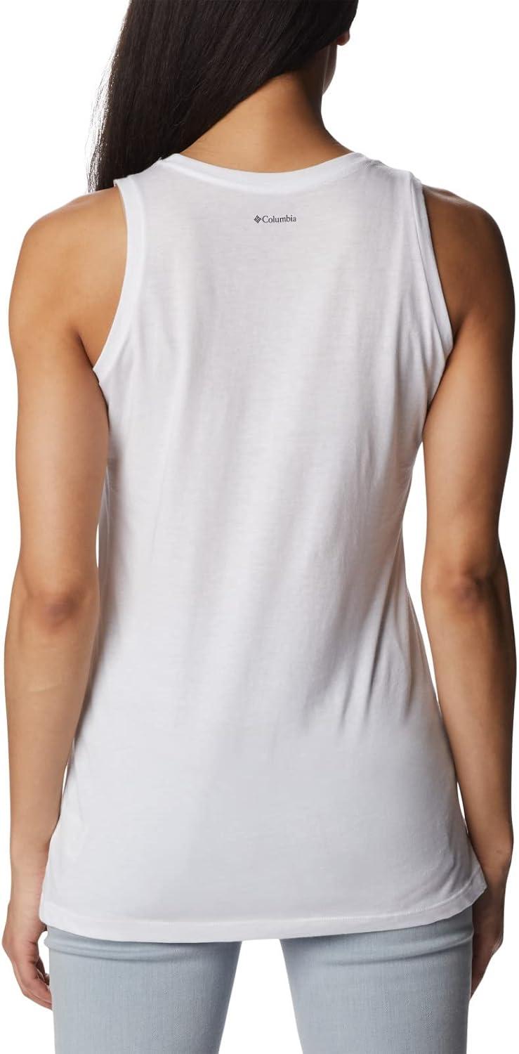 imageColumbia Womens Bluff Mesa TankCami ShirtWhiteFloral Landscape