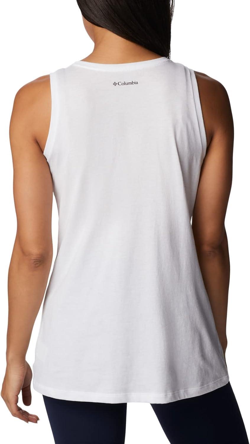 imageColumbia Womens Bluff Mesa TankCami ShirtWhiteMeditation Isle Graphic
