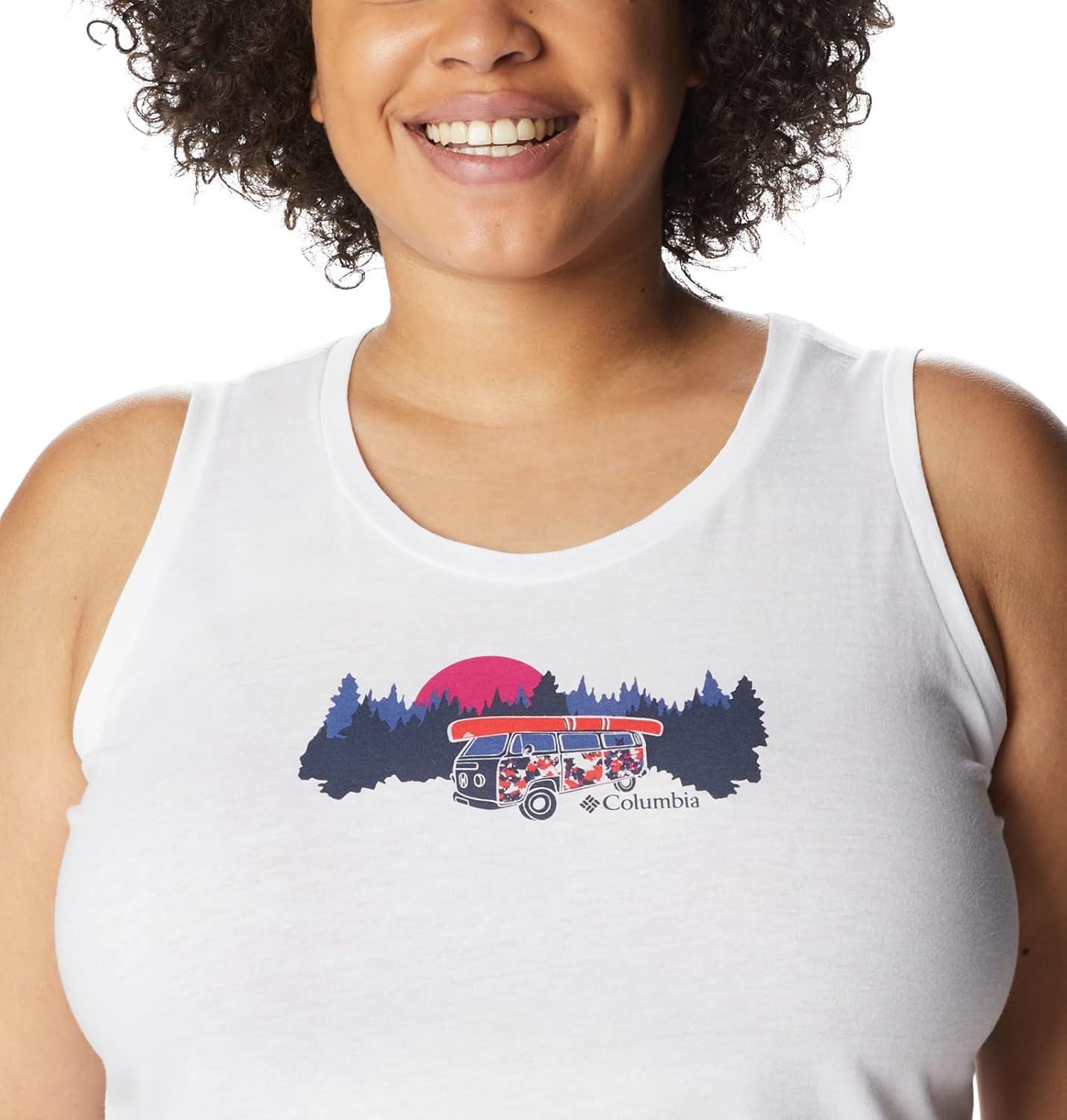 imageColumbia Womens Bluff Mesa TankCami ShirtWhiteVan Life 3
