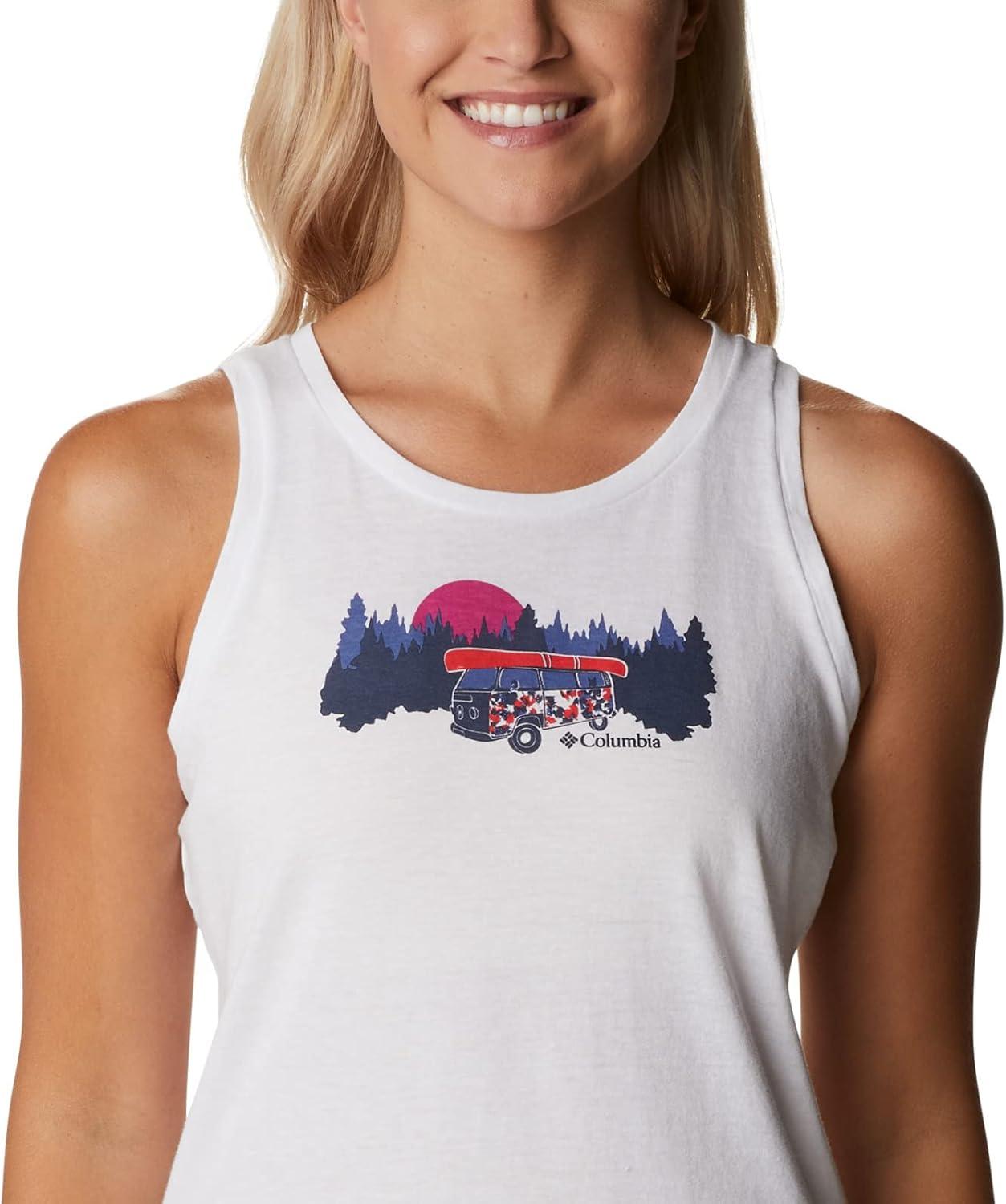 imageColumbia Womens Bluff Mesa TankCami ShirtWhiteVan Life 3