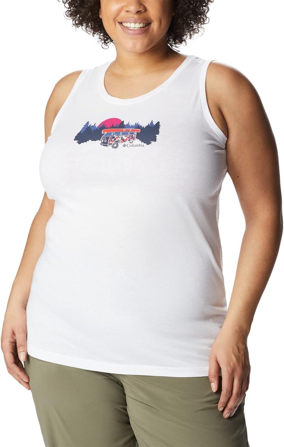 imageColumbia Womens Bluff Mesa TankCami ShirtWhiteVan Life 3