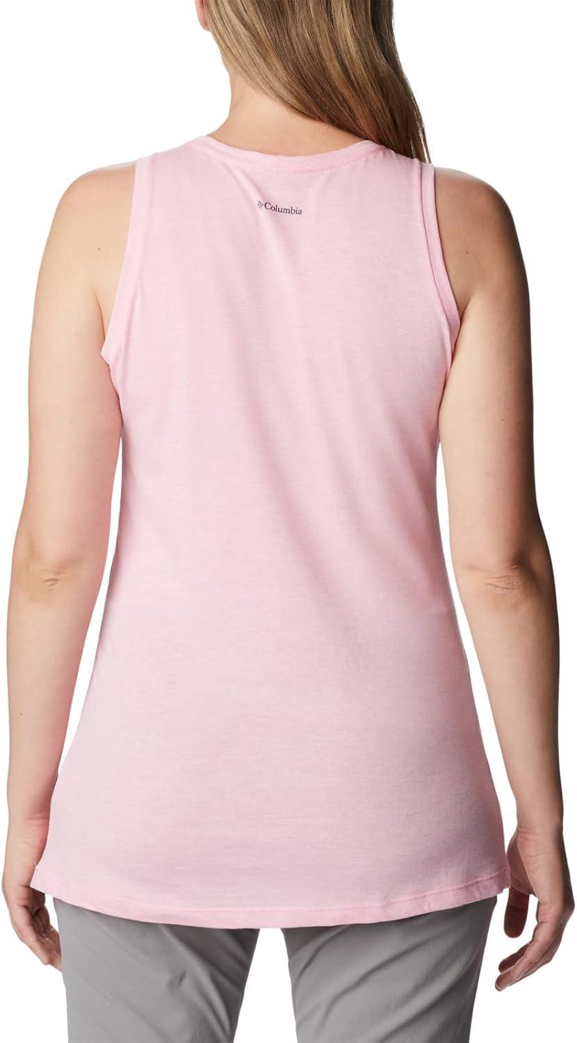 imageColumbia Womens Bluff Mesa TankCami ShirtWild Rose HeatherBlooming Lines Graphic