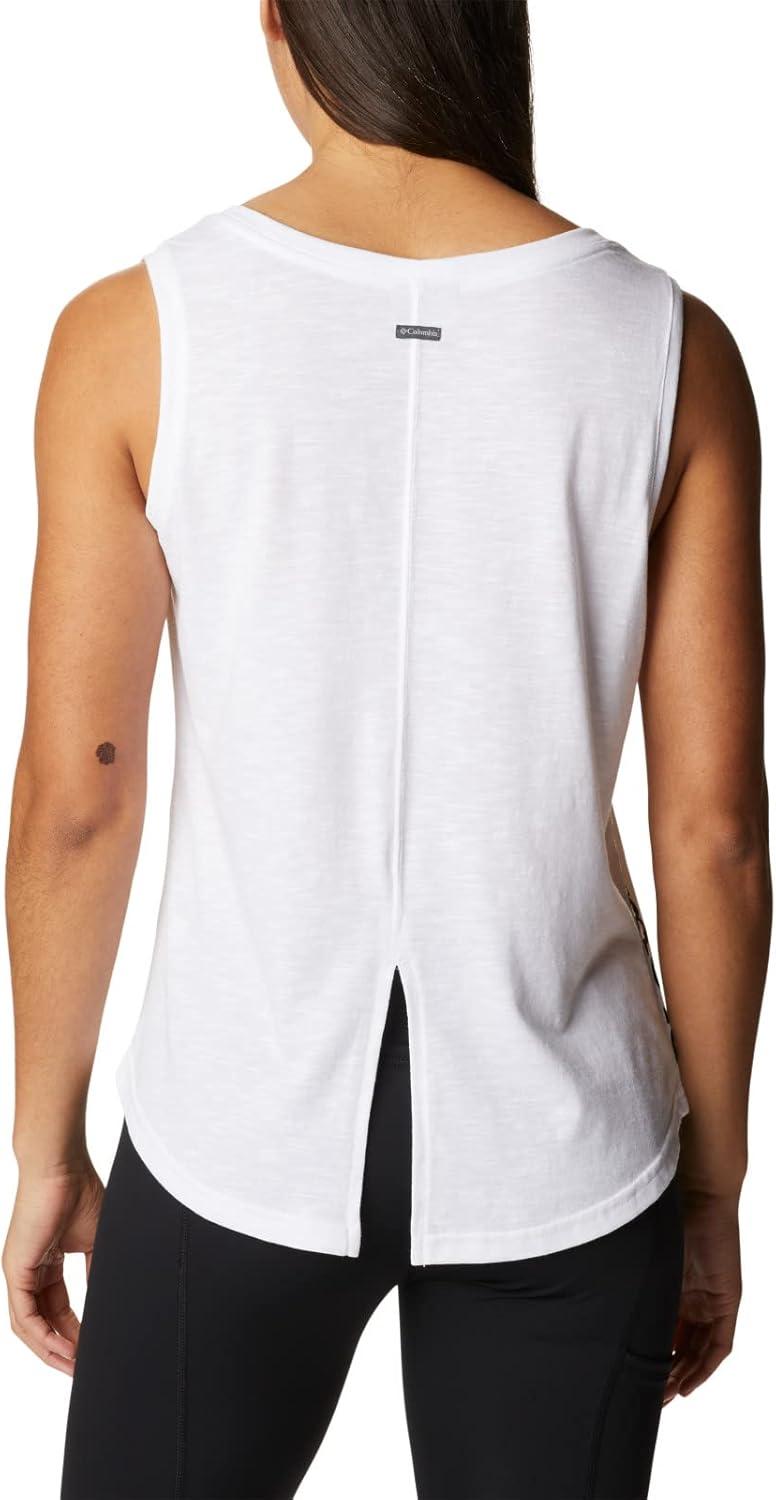 imageColumbia Womens Cades Cape TankCades Cape TankWhiteBlack Logo