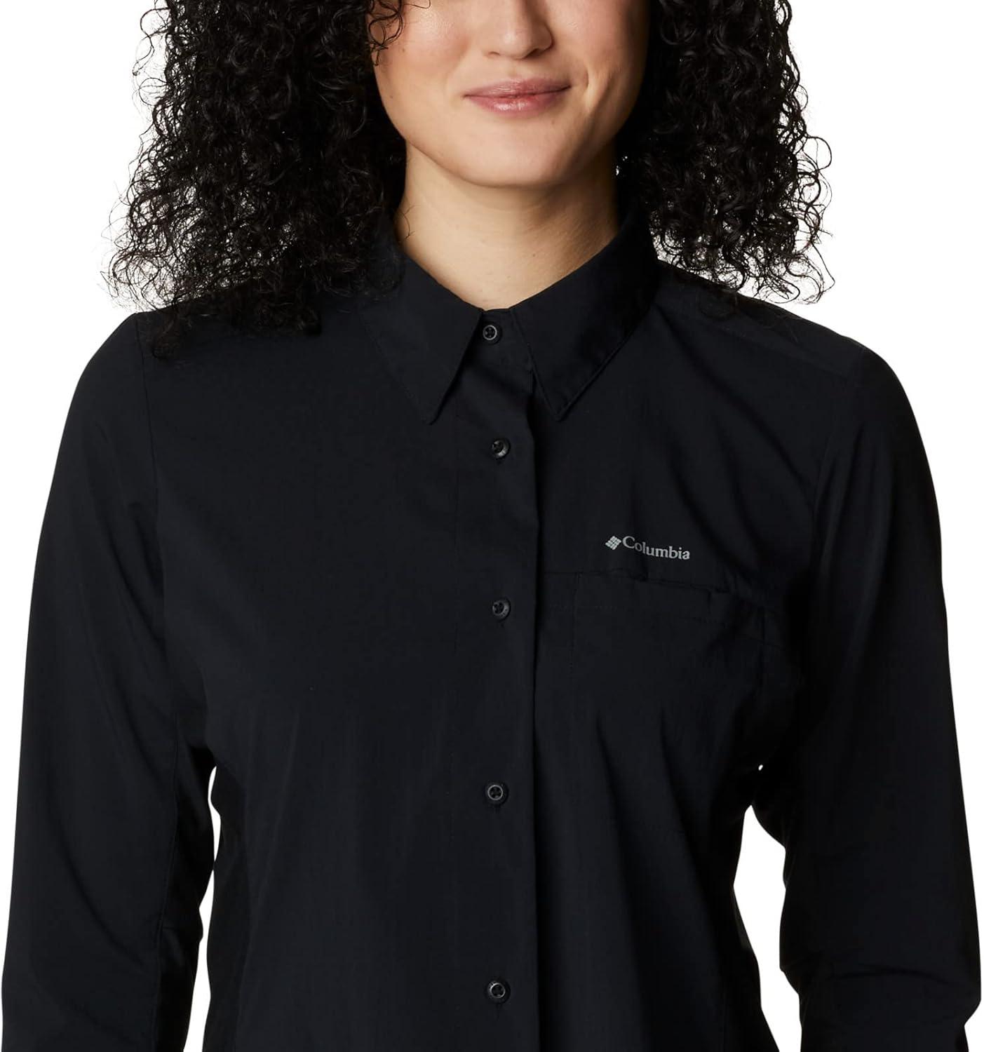 imageColumbia Womens Claudia Ridge Long Sleeve ShirtHiking ShirtBlack