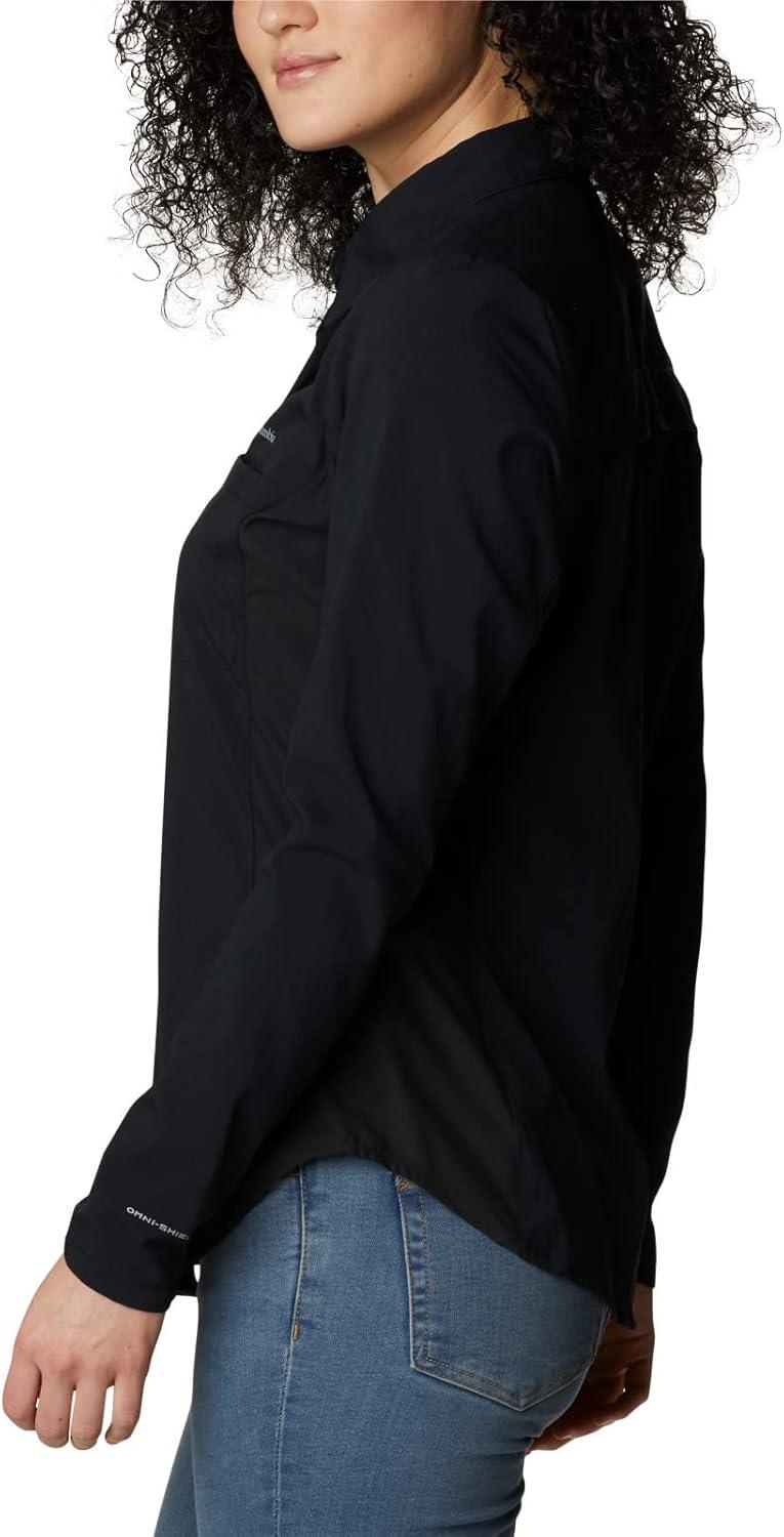 imageColumbia Womens Claudia Ridge Long Sleeve ShirtHiking ShirtBlack