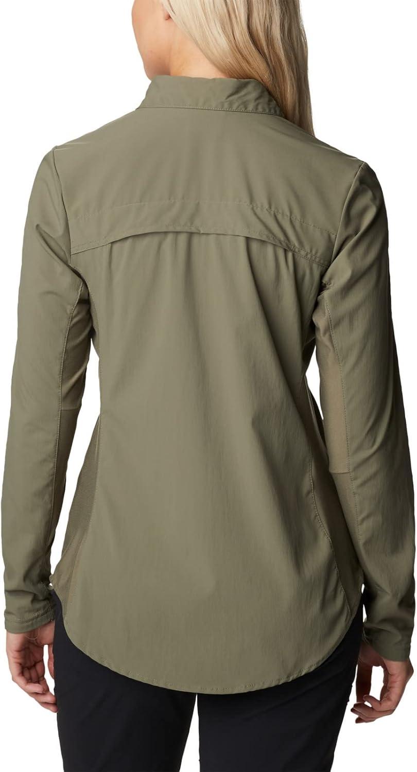 imageColumbia Womens Claudia Ridge Long Sleeve ShirtHiking ShirtStone Green