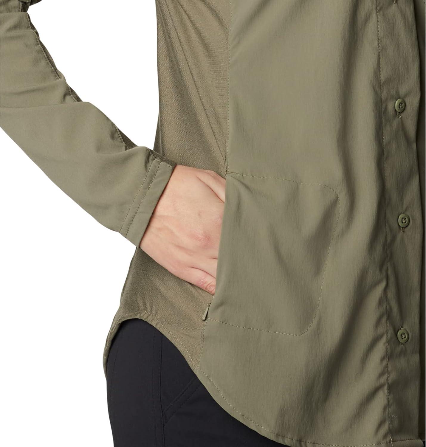 imageColumbia Womens Claudia Ridge Long Sleeve ShirtHiking ShirtStone Green