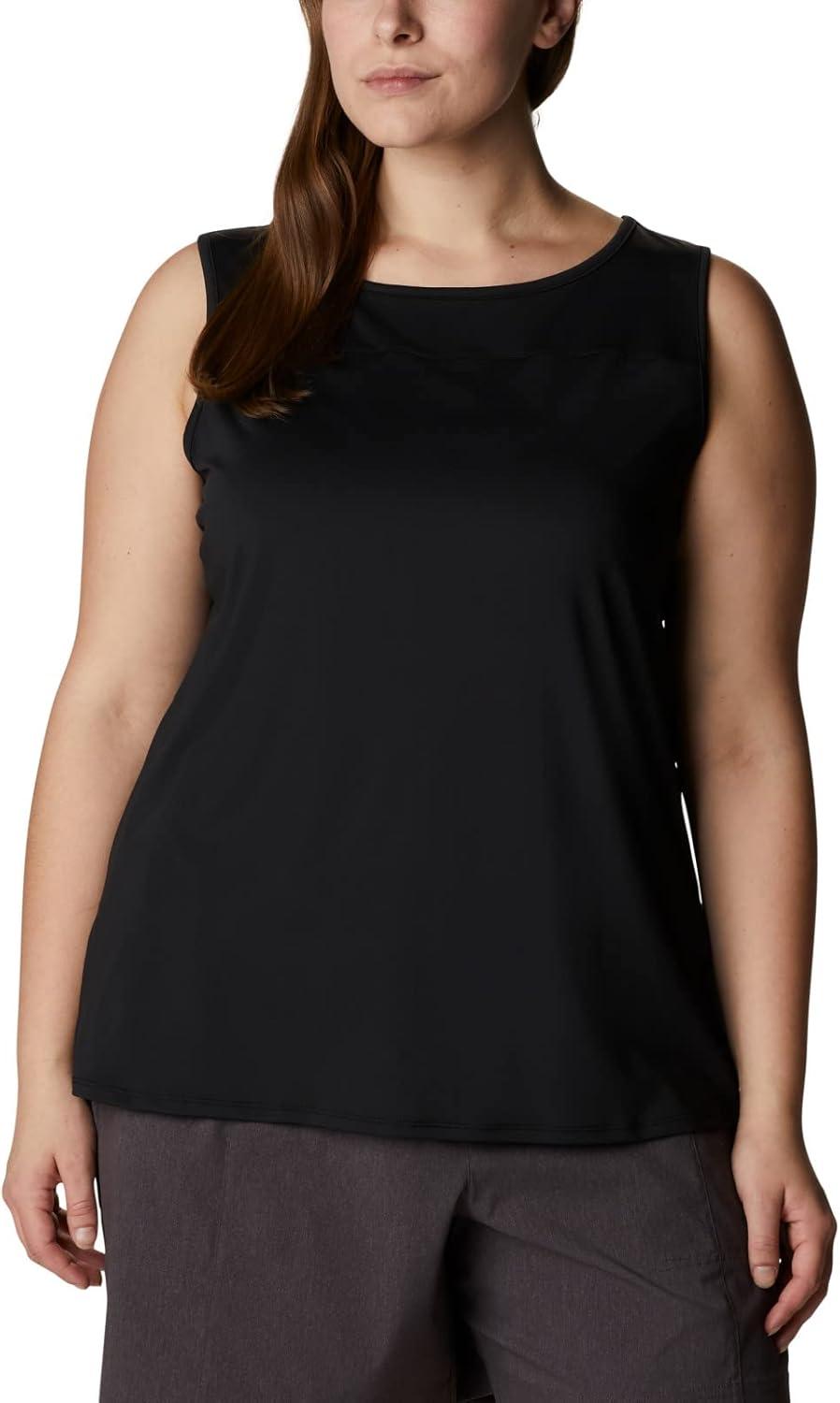 imageColumbia Womens Columbia Womens Chill River Tank Top Moisture Wicking Sun ProtectionBlack