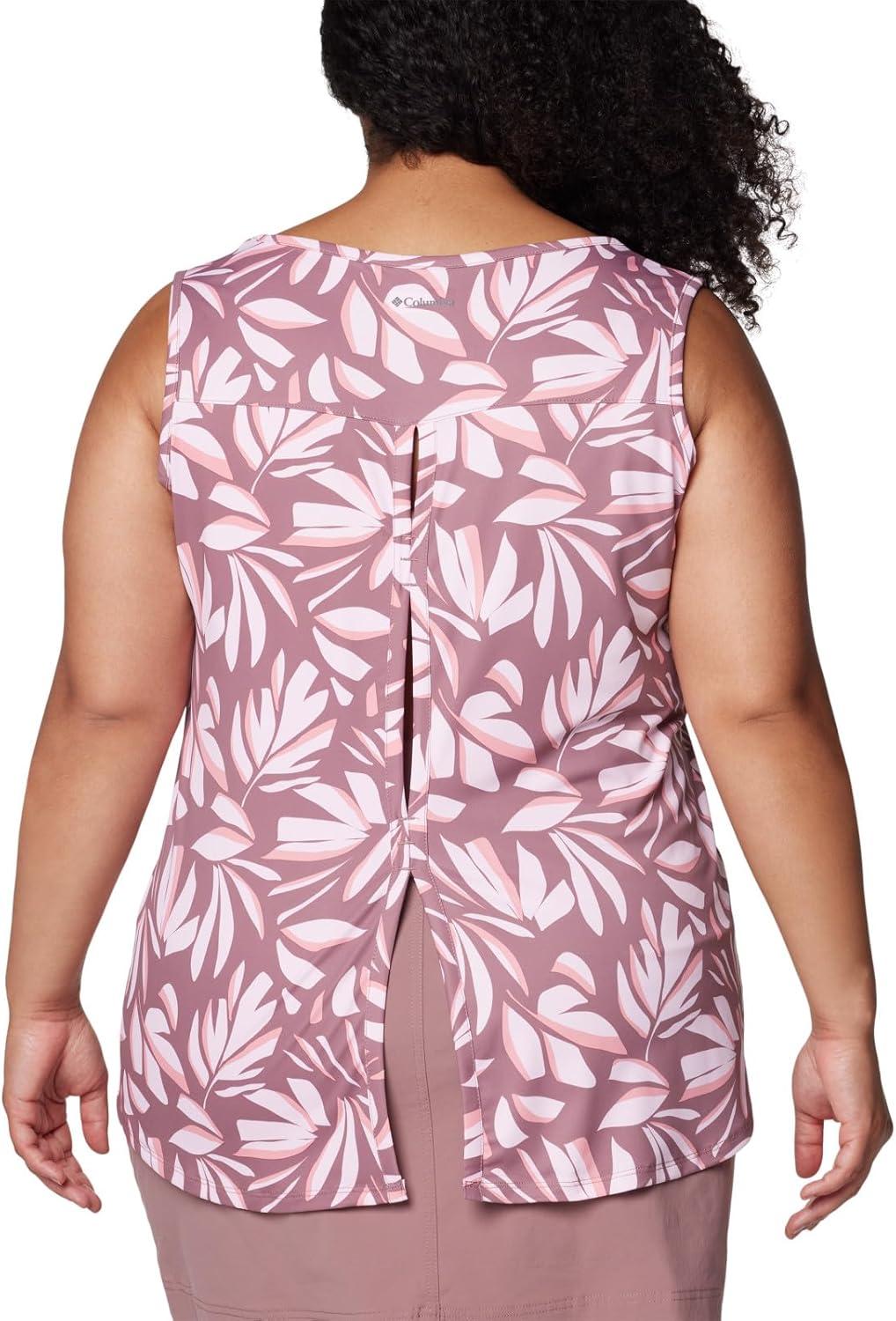 imageColumbia Womens Columbia Womens Chill River Tank Top Moisture Wicking Sun ProtectionFig Areca