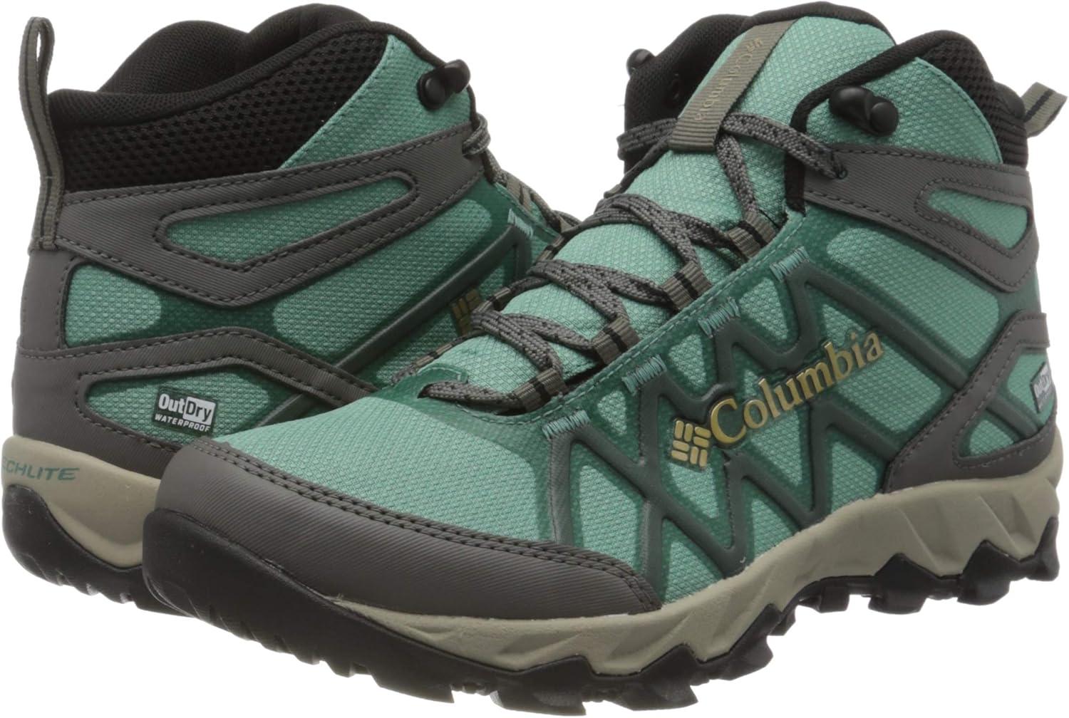 imageColumbia Womens Crestwood Hiking BootGreen Copper Ore Warm Gold 344
