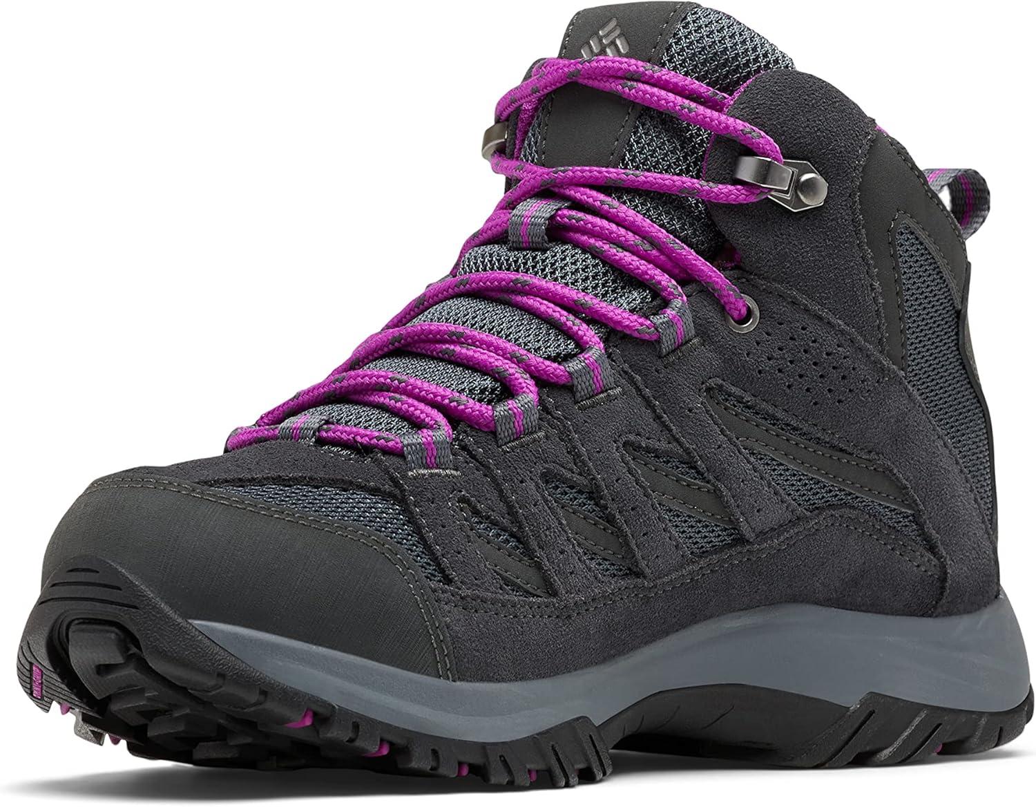 imageColumbia Womens Discontinued Crestwood Mid WaterproofGraphite Bright Plum