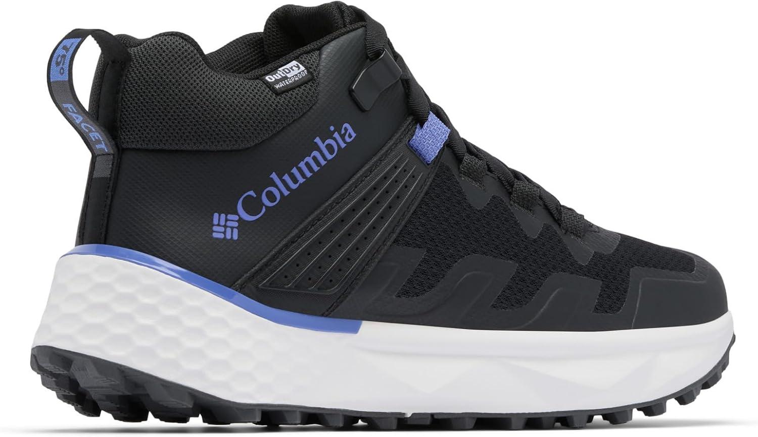 imageColumbia Womens Facet 75 Mid Outdry Hiking ShoeBlackAfrican Violet