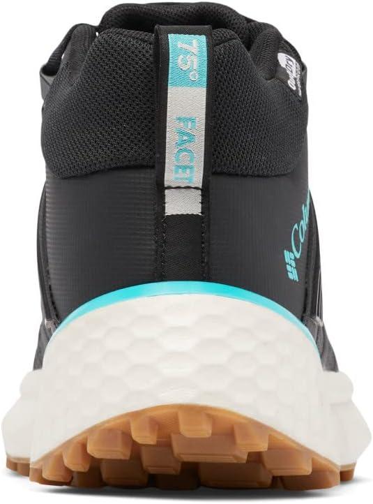 imageColumbia Womens Facet 75 Mid Outdry Hiking ShoeBlackBright Aqua