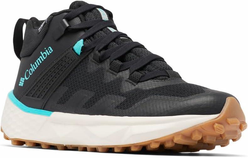 imageColumbia Womens Facet 75 Mid Outdry Hiking ShoeBlackBright Aqua