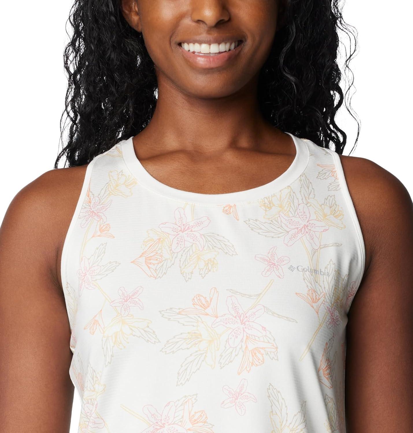 imageColumbia Womens Leslie Falls TankSea Salt Tigerlines Multi