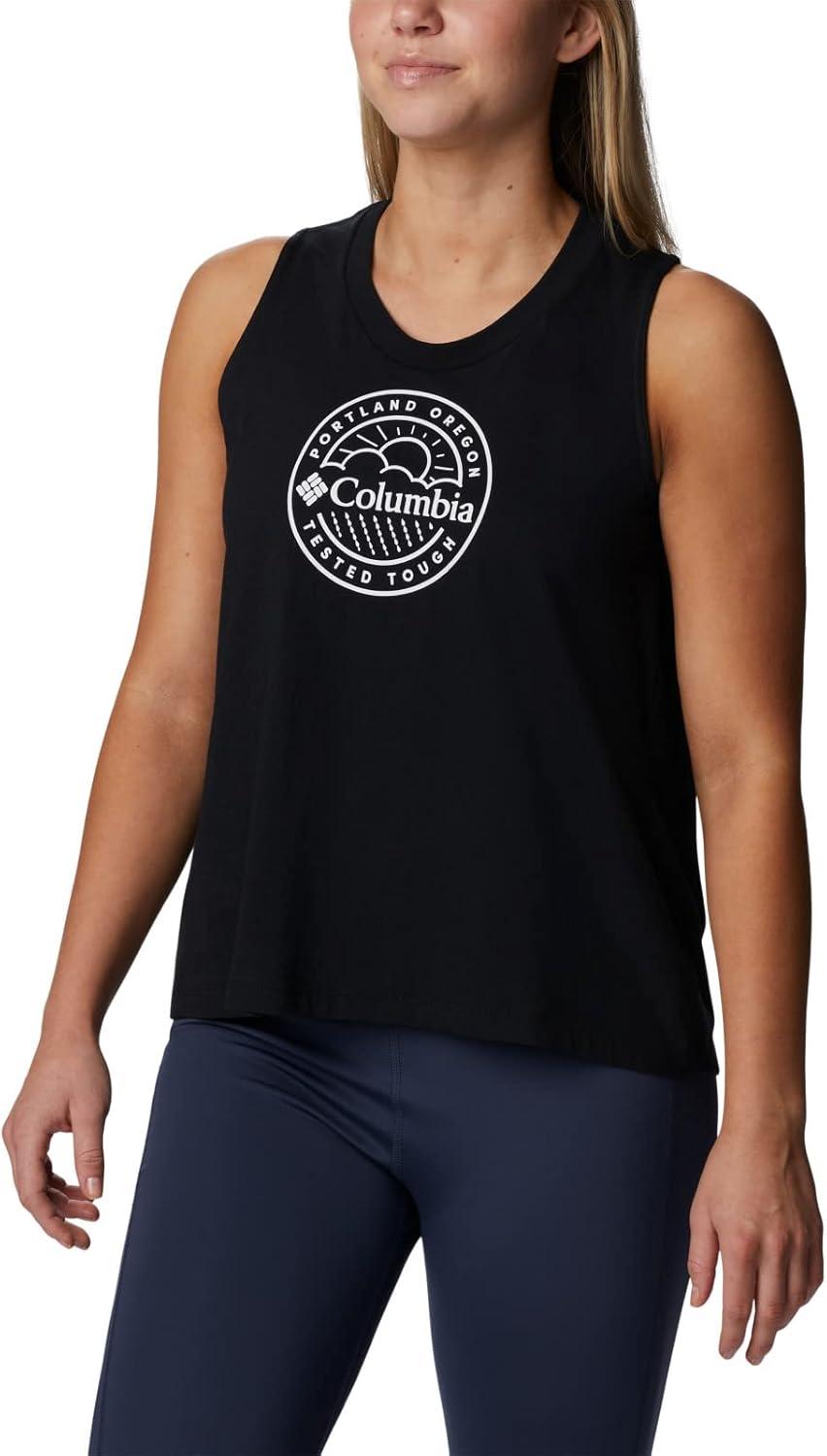 imageColumbia Womens North Cascades TankBlackGem Columbia Graphic