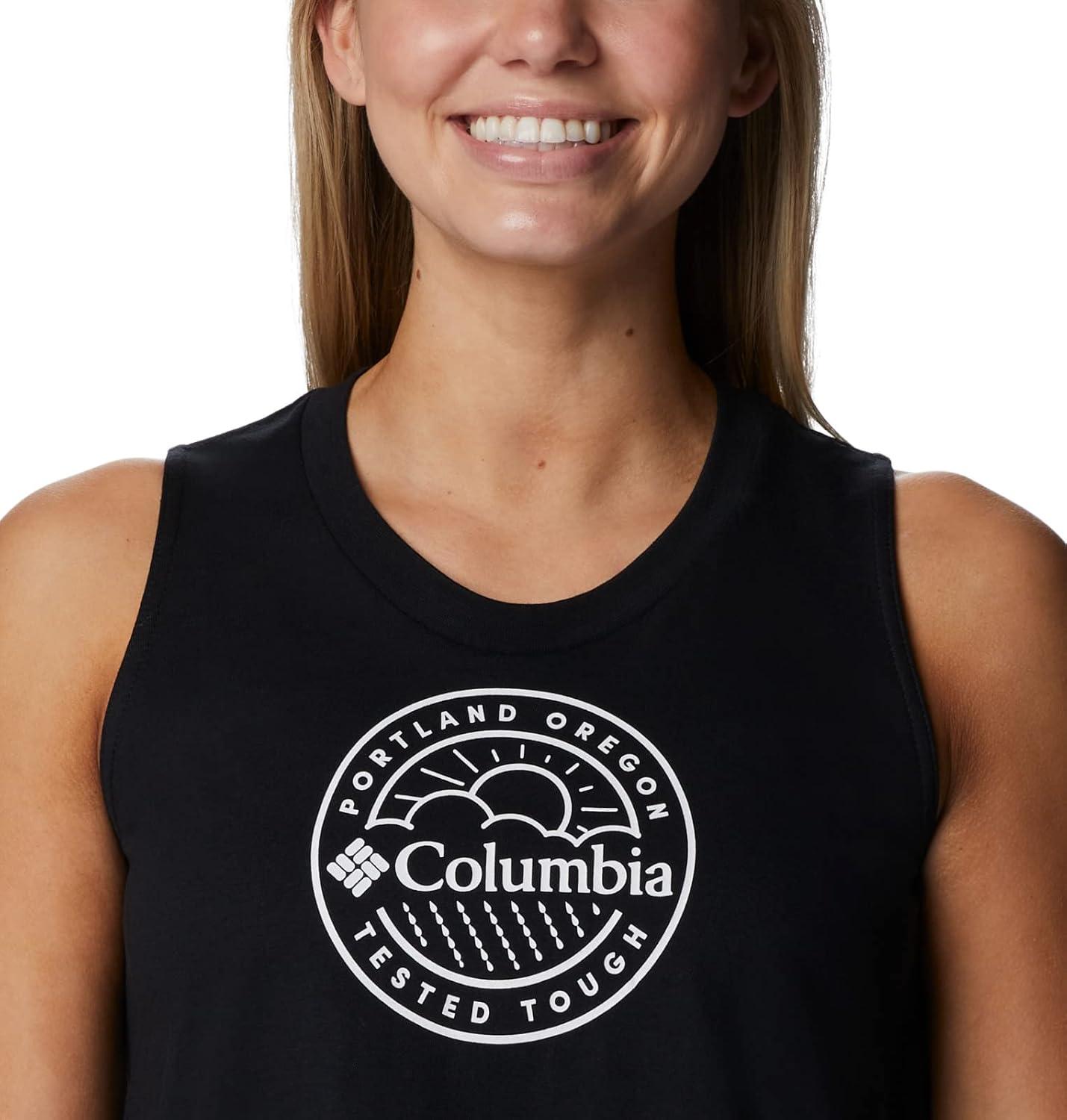 imageColumbia Womens North Cascades TankBlackGem Columbia Graphic