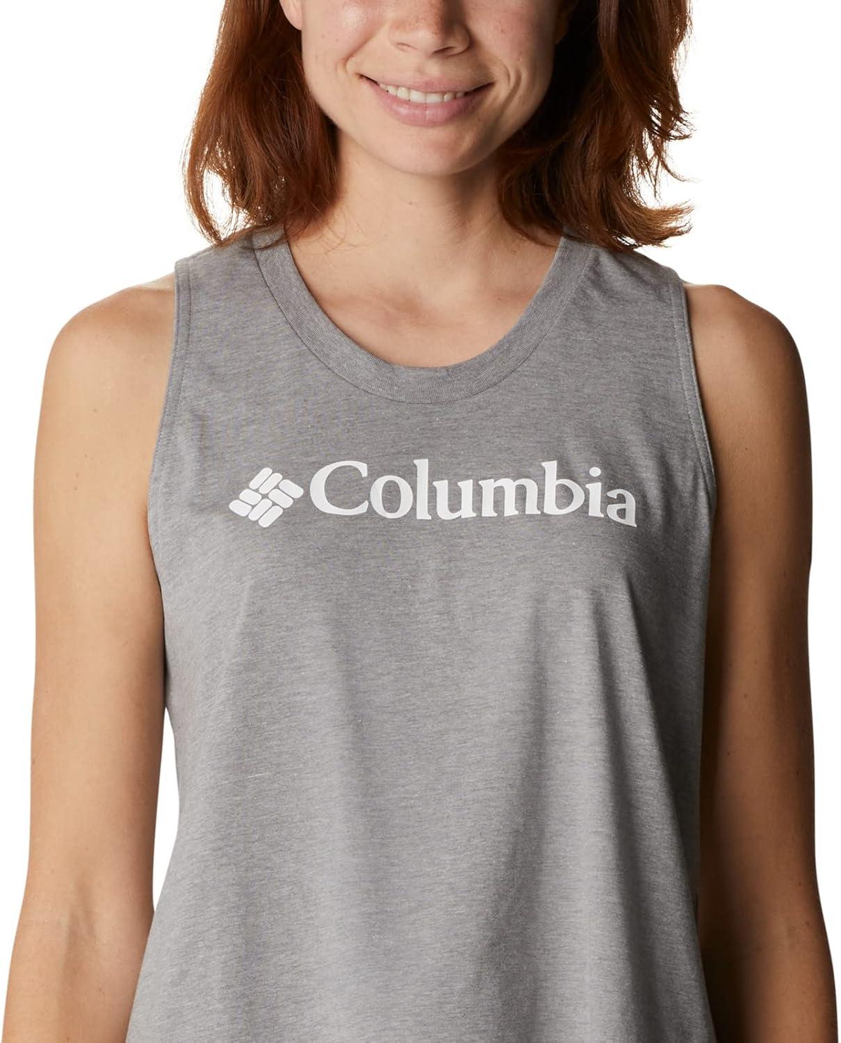 imageColumbia Womens North Cascades TankMonument HeatherWhite Branded