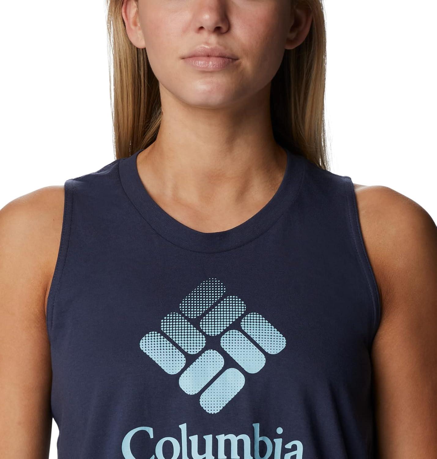 imageColumbia Womens North Cascades TankNocturnalCsc Stacked Gradient Graphic
