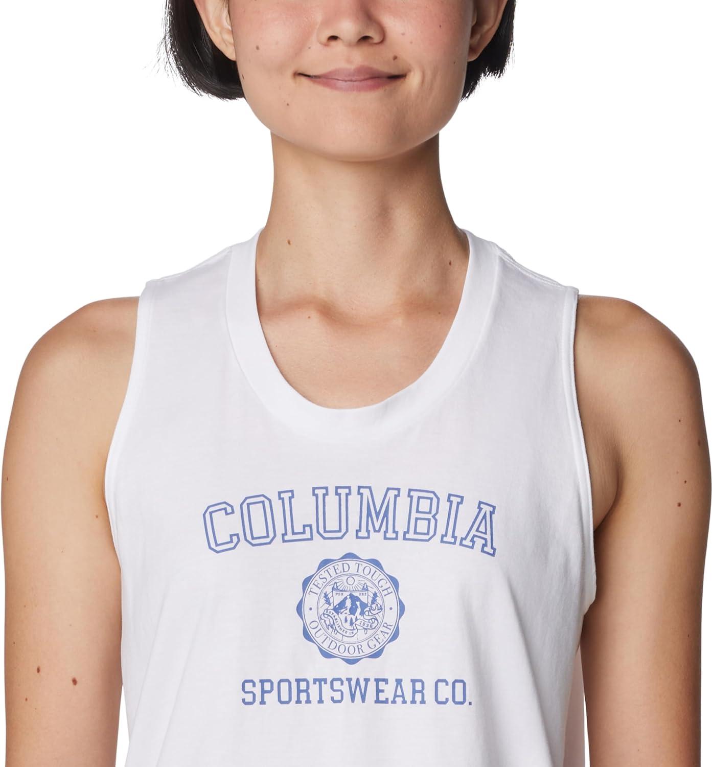 imageColumbia Womens North Cascades TankWhiteCsc Emblem Two