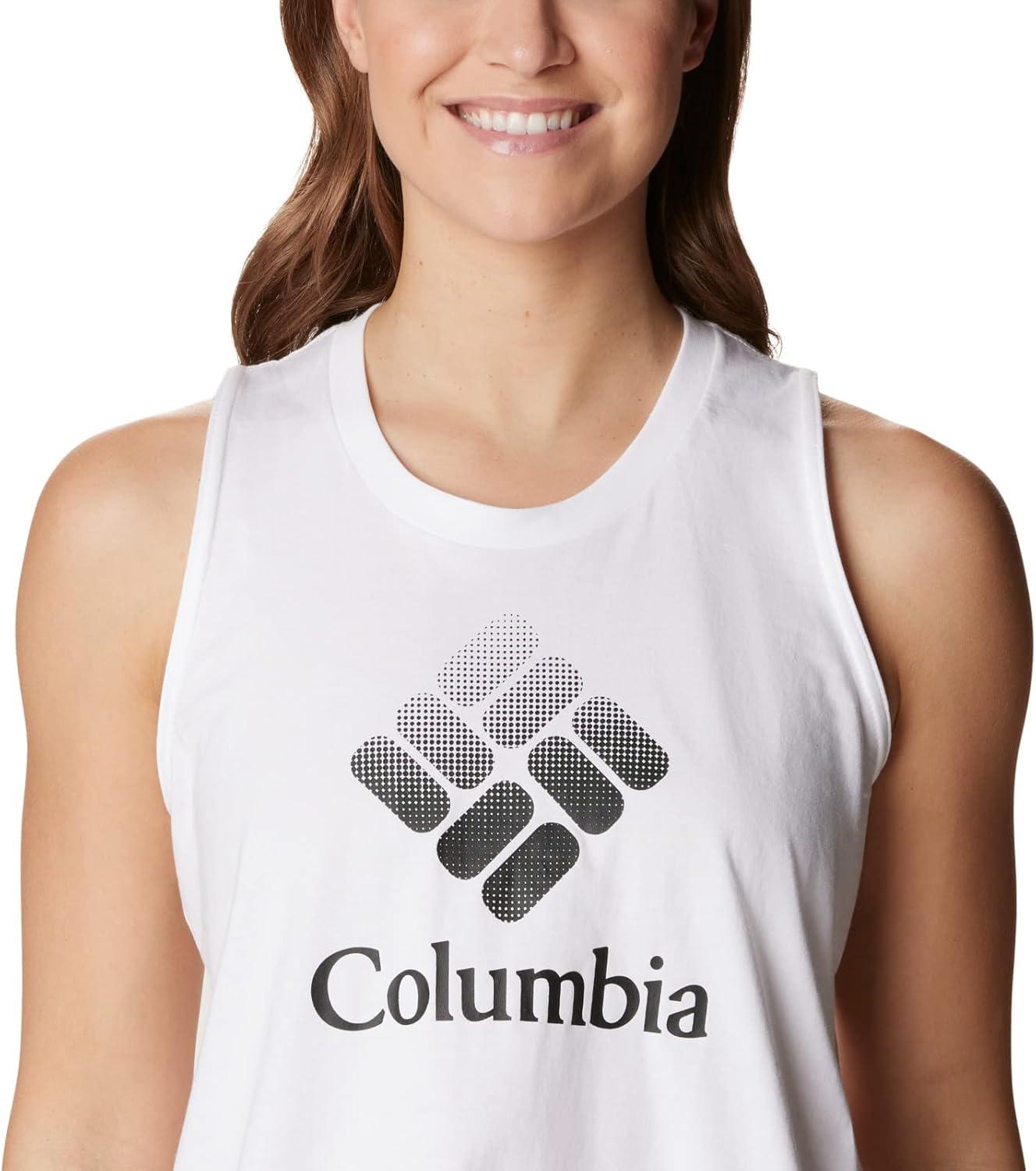 imageColumbia Womens North Cascades TankWhiteCsc Stacked Gradient Graphic