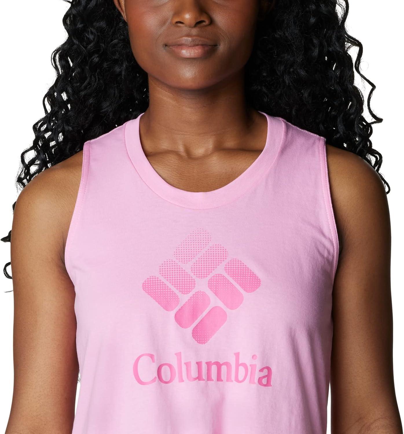 imageColumbia Womens North Cascades TankWild RoseCsc Stacked Gradient Graphic
