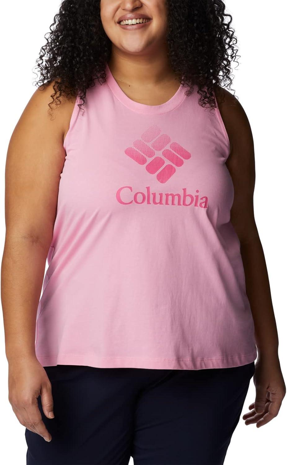 imageColumbia Womens North Cascades TankWild RoseCsc Stacked Gradient Graphic