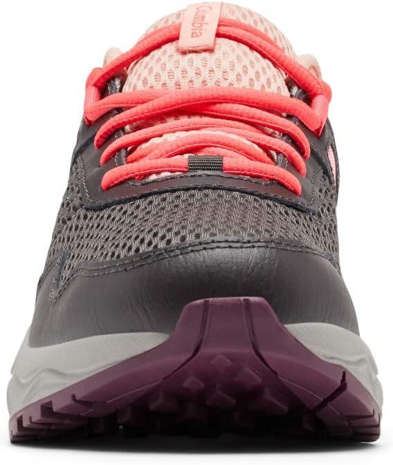 imageColumbia Womens Plateau Waterproof Hiking ShoeDark GreyNeon Sunrise