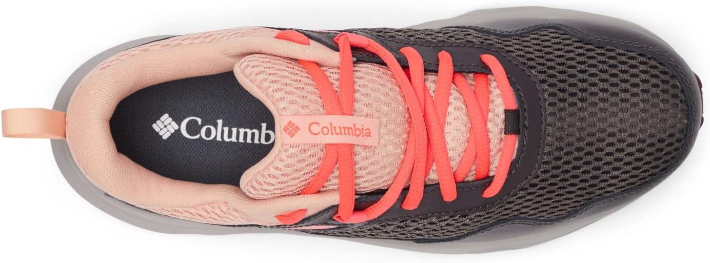 imageColumbia Womens Plateau Waterproof Hiking ShoeDark GreyNeon Sunrise