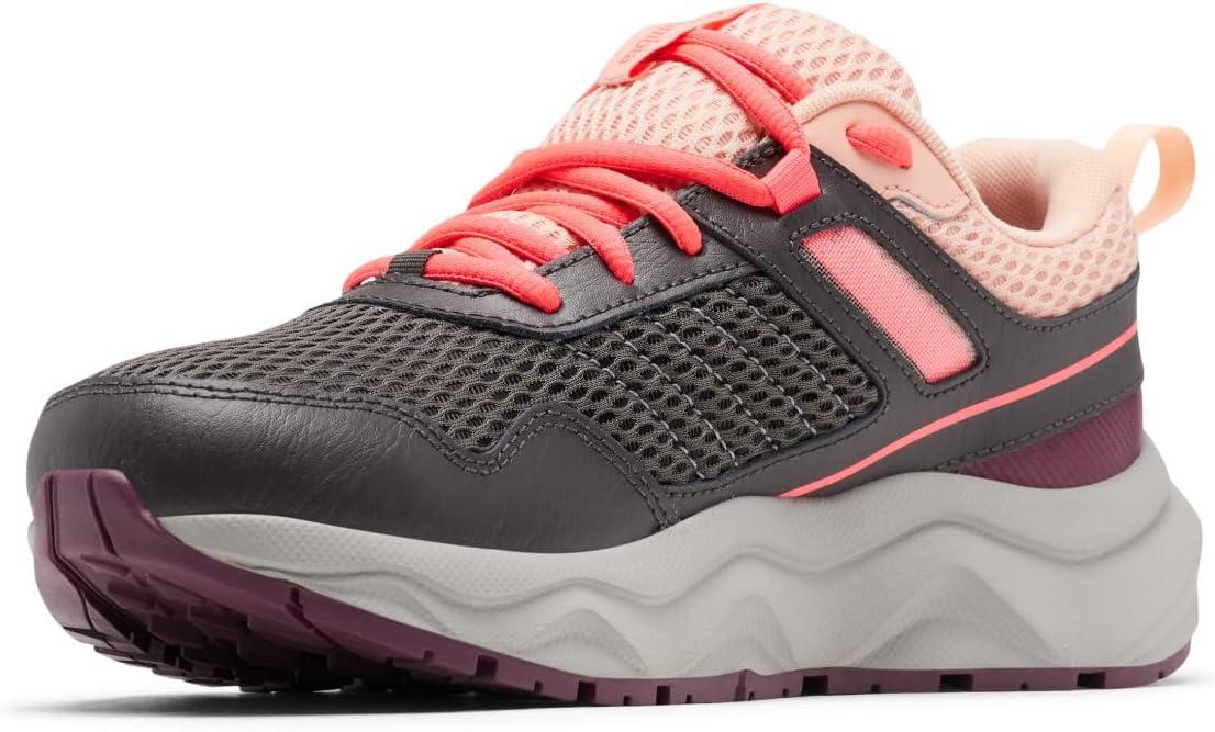 imageColumbia Womens Plateau Waterproof Hiking ShoeDark GreyNeon Sunrise