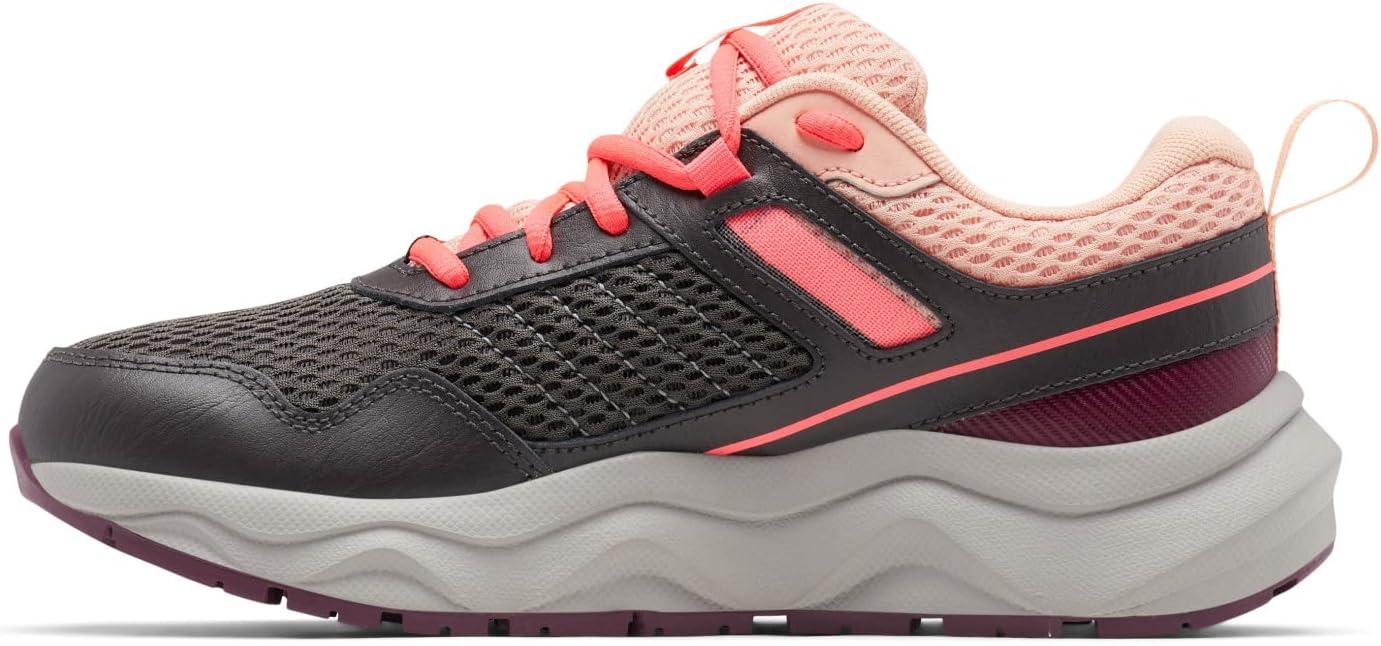 imageColumbia Womens Plateau Waterproof Hiking ShoeDark GreyNeon Sunrise