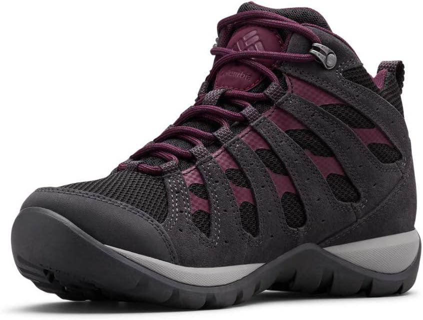 imageColumbia Womens Redmond V2 Mid Waterproof Hiking BootBlackBlack Cherry