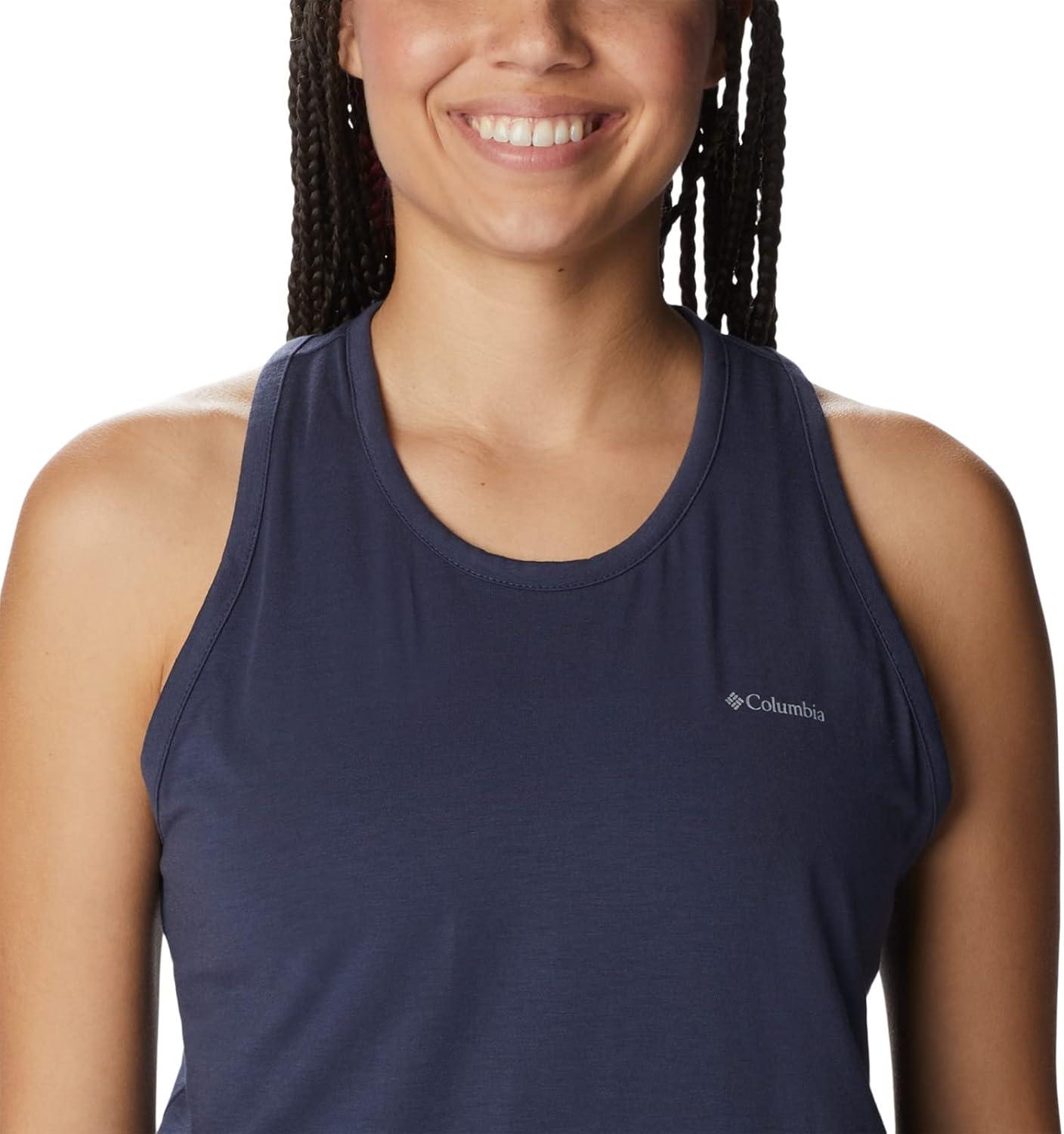 imageColumbia Womens Standard Sun Trek Racerback TankNocturnal