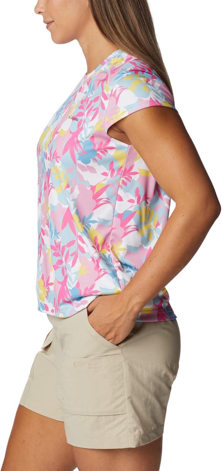 imageColumbia Womens Summerdry Short Sleeve Printed TeeWhiteFloriated