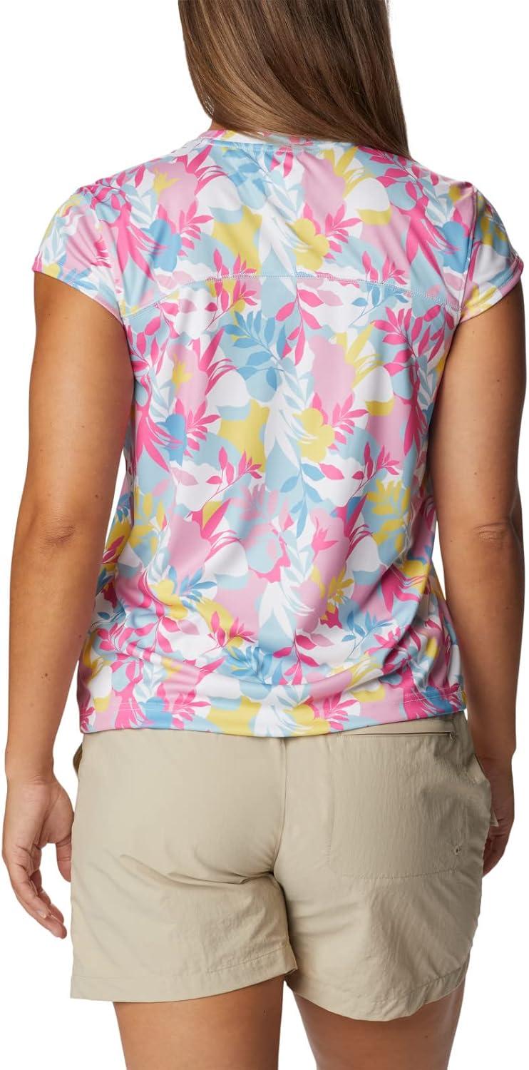 imageColumbia Womens Summerdry Short Sleeve Printed TeeWhiteFloriated