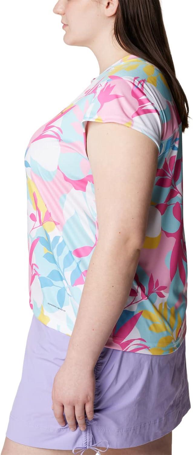 imageColumbia Womens Summerdry Short Sleeve Printed TeeWhiteFloriated