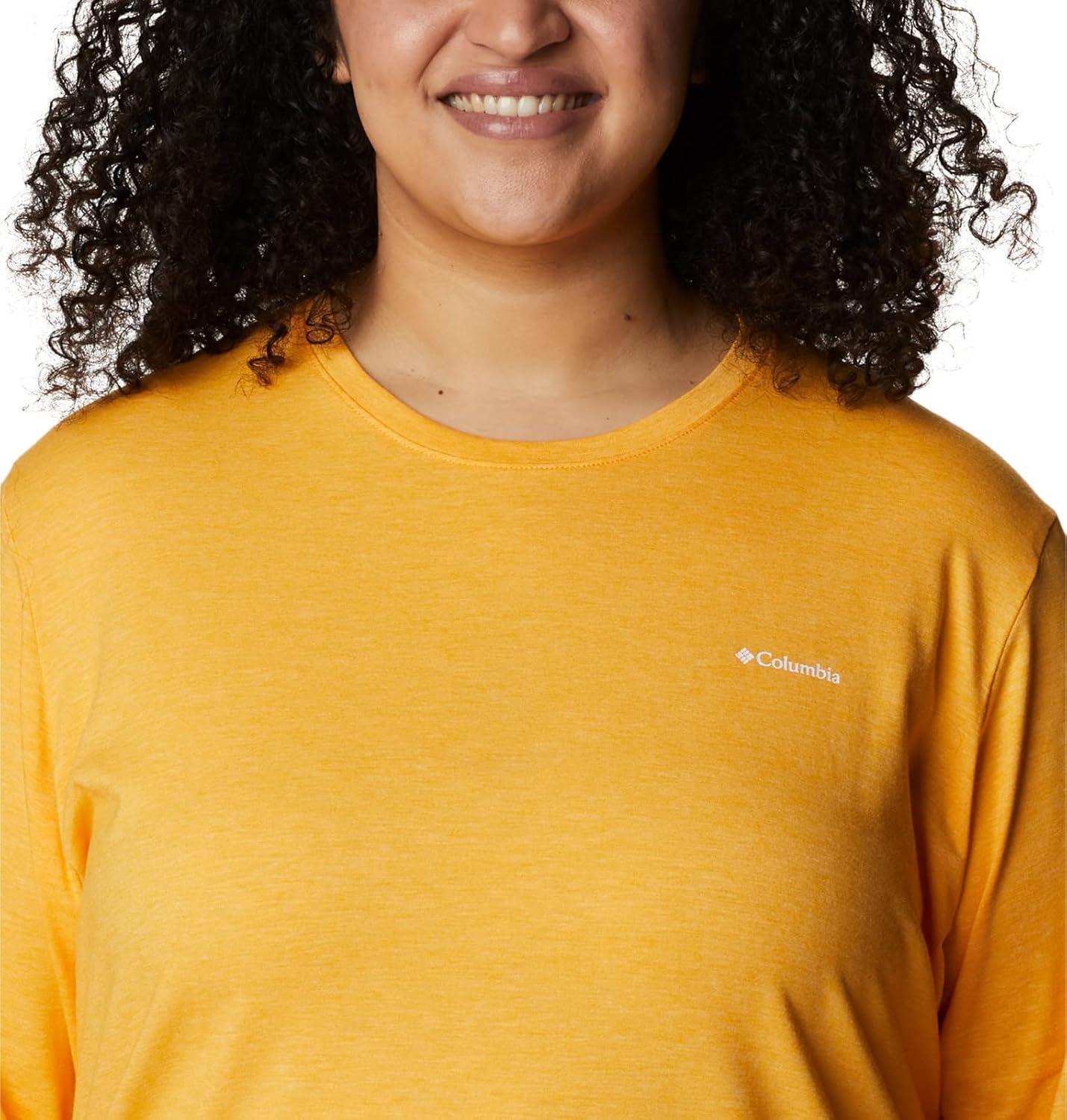 imageColumbia Womens Sun Trek Ls TeeMango Heather
