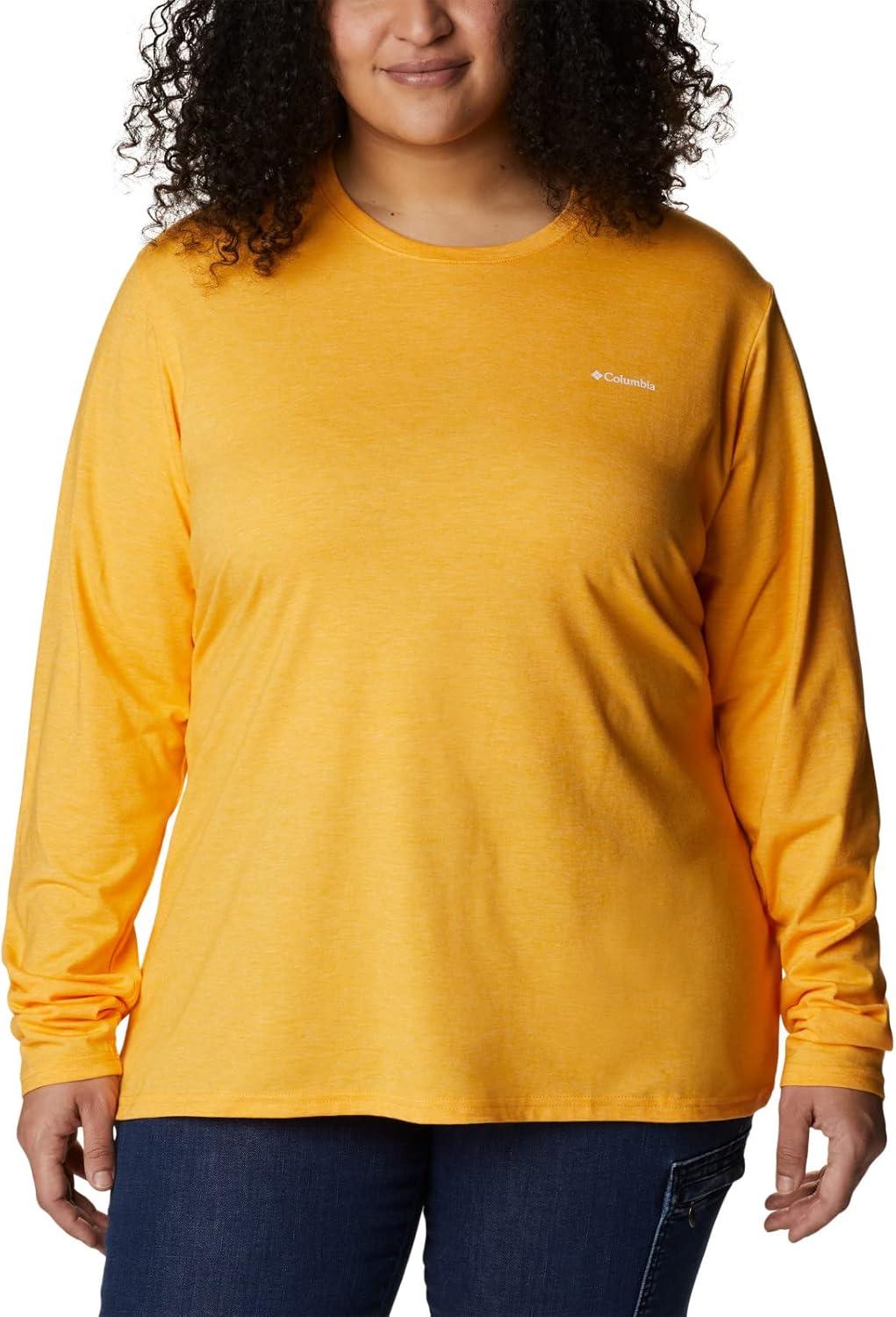 imageColumbia Womens Sun Trek Ls TeeMango Heather