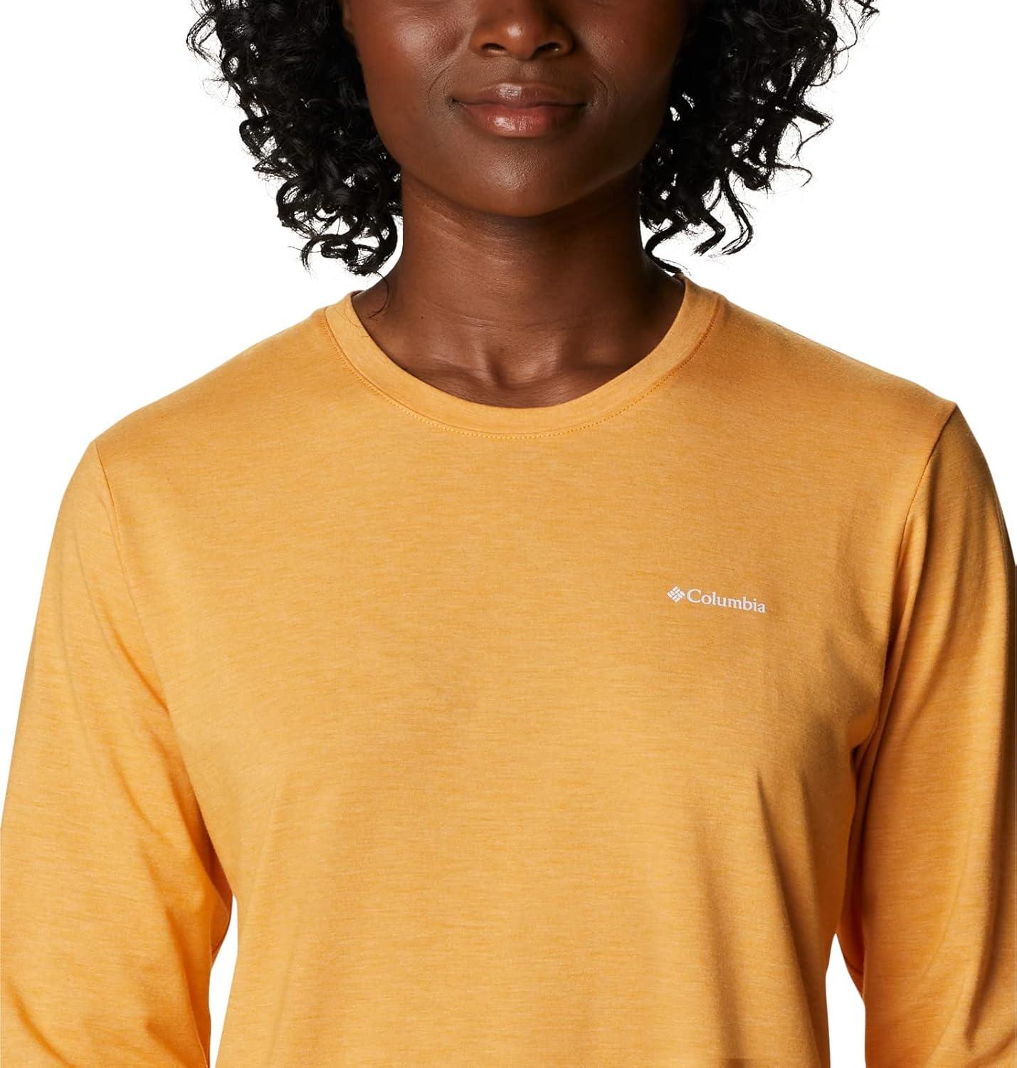 imageColumbia Womens Sun Trek Ls TeeMango Heather