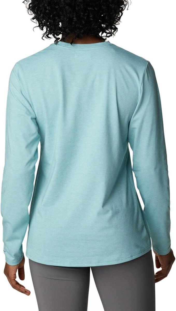 imageColumbia Womens Sun Trek Ls TeeSea Wave Heather