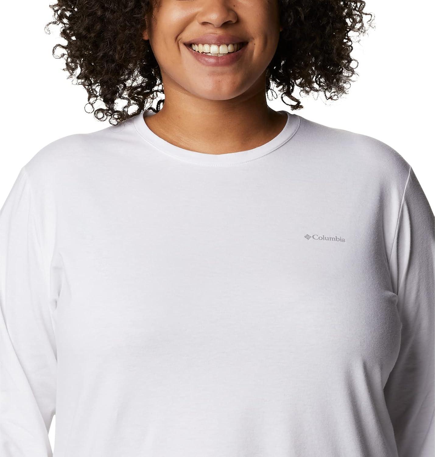 imageColumbia Womens Sun Trek Ls TeeWhite