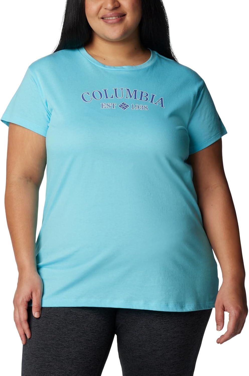 imageColumbia Womens Sun Trek Ss Graphic TeeAquamarineCsc Tradition
