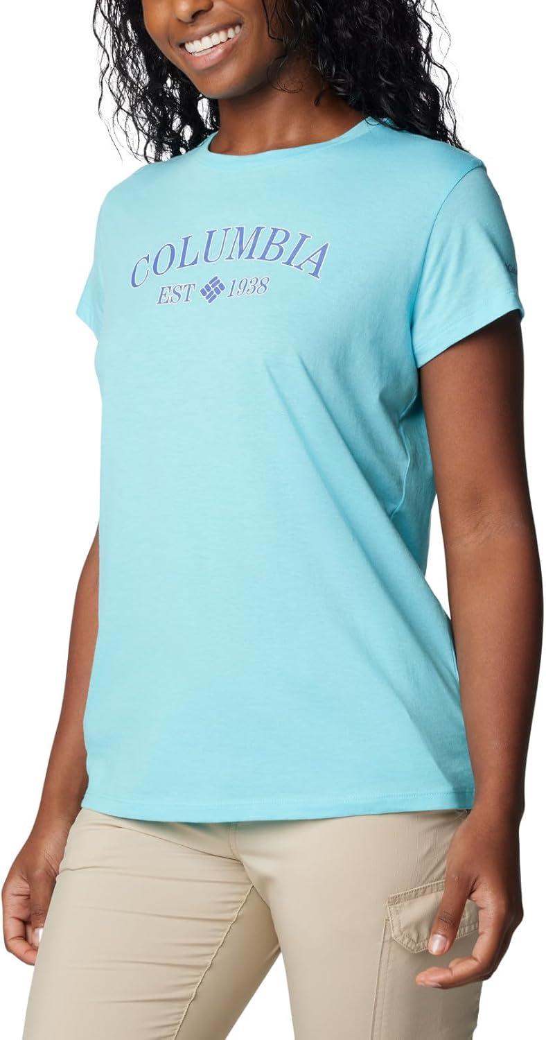 imageColumbia Womens Sun Trek Ss Graphic TeeAquamarineCsc Tradition