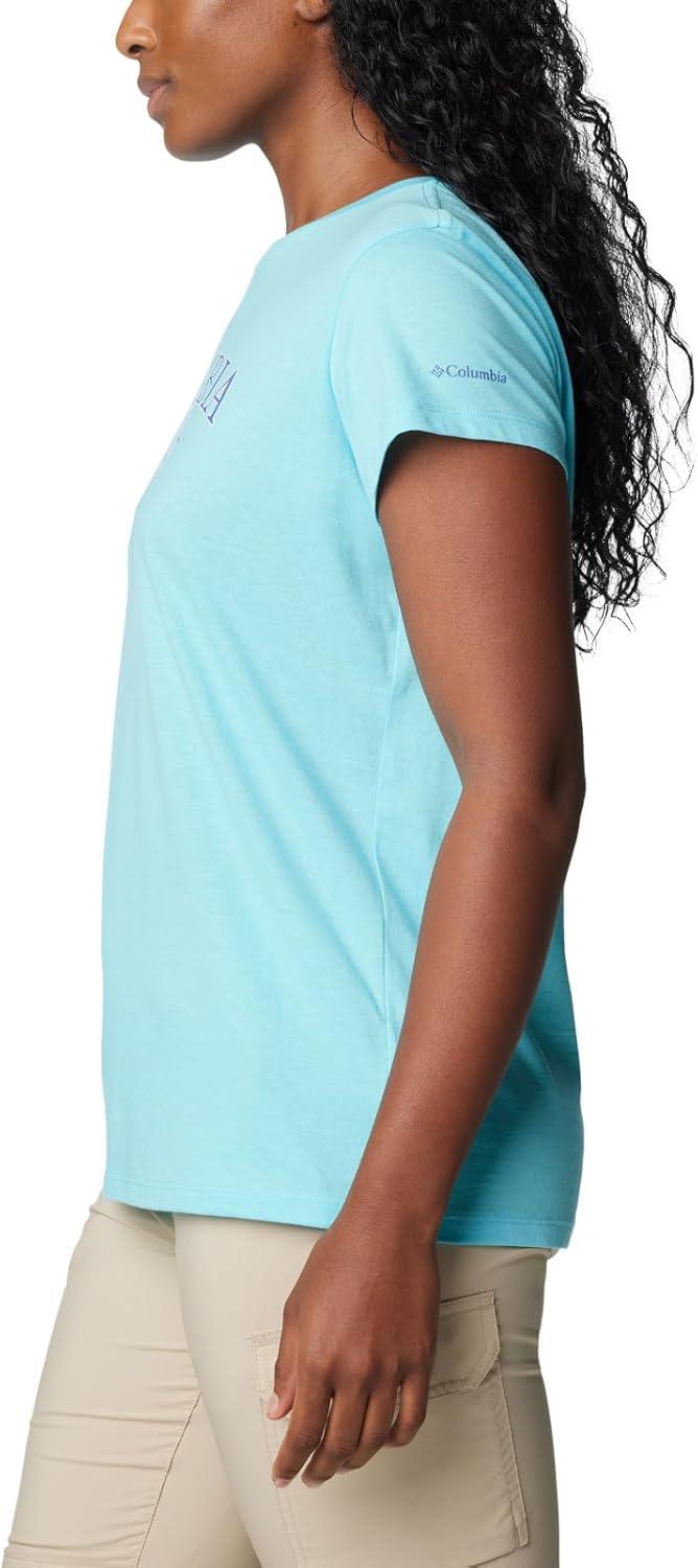 imageColumbia Womens Sun Trek Ss Graphic TeeAquamarineCsc Tradition