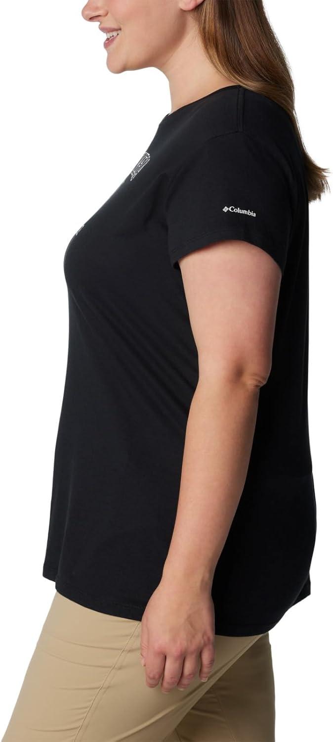 imageColumbia Womens Sun Trek Ss Graphic TeeBlackCsc Emblem