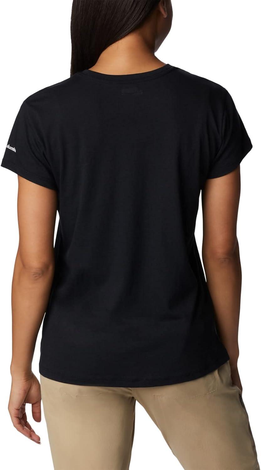 imageColumbia Womens Sun Trek Ss Graphic TeeBlackCsc Stacked Mini Graphic