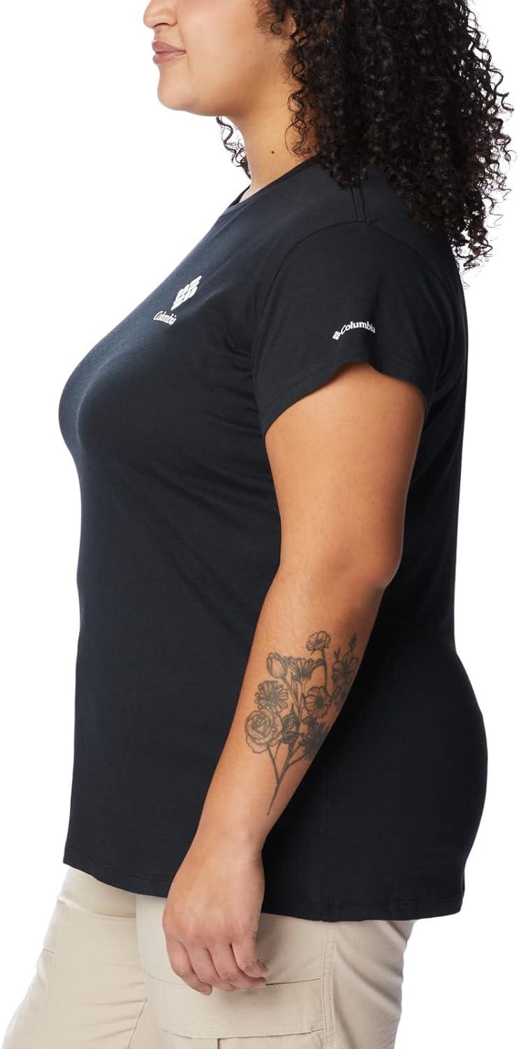 imageColumbia Womens Sun Trek Ss Graphic TeeBlackCsc Stacked Mini Graphic
