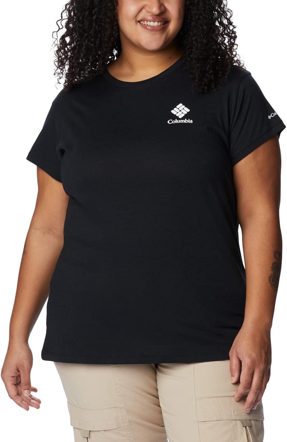 imageColumbia Womens Sun Trek Ss Graphic TeeBlackCsc Stacked Mini Graphic